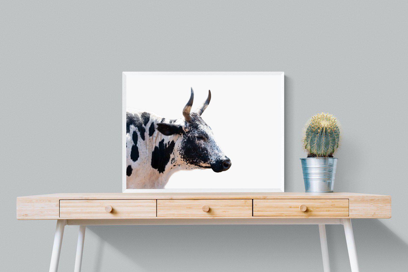 Strong Nguni-Wall_Art-80 x 60cm-Mounted Canvas-White-Pixalot