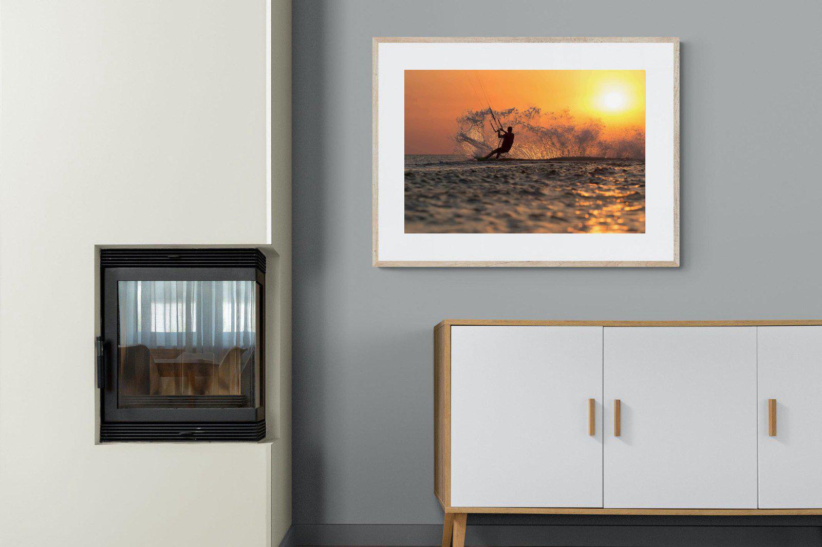 Sunset Kitesurf-Wall_Art-Pixalot