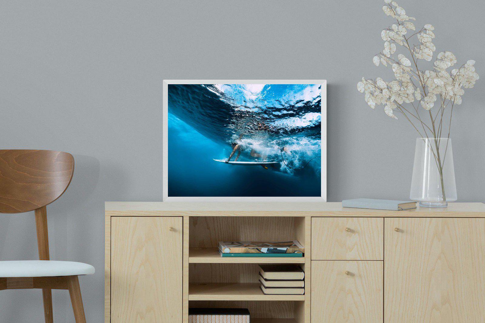 Surf Plunge-Wall_Art-60 x 45cm-Mounted Canvas-White-Pixalot