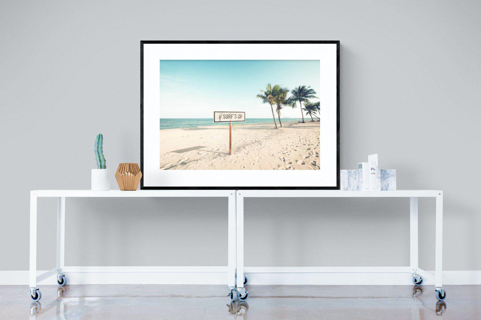 Surf's Up-Wall_Art-120 x 90cm-Framed Print-Black-Pixalot