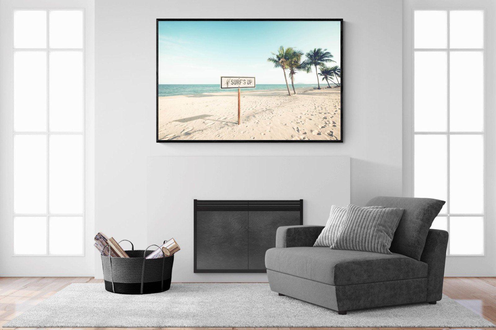 Surf's Up-Wall_Art-150 x 100cm-Mounted Canvas-Black-Pixalot