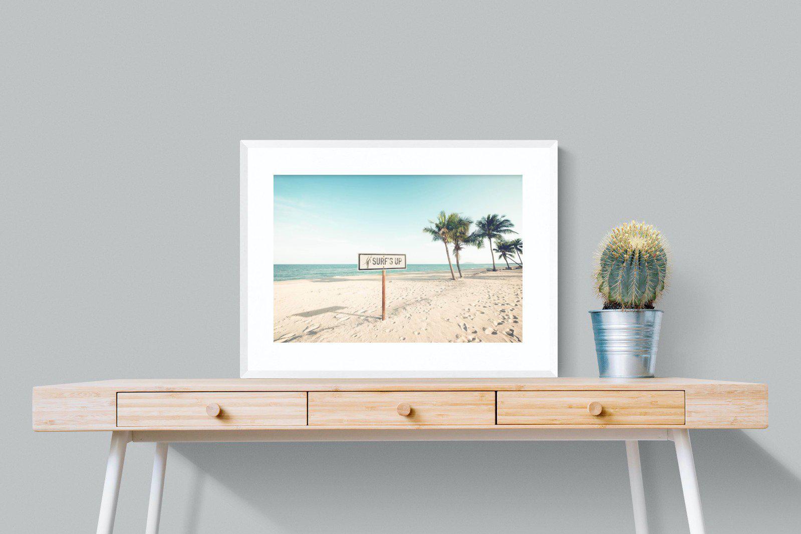 Surf's Up-Wall_Art-80 x 60cm-Framed Print-White-Pixalot