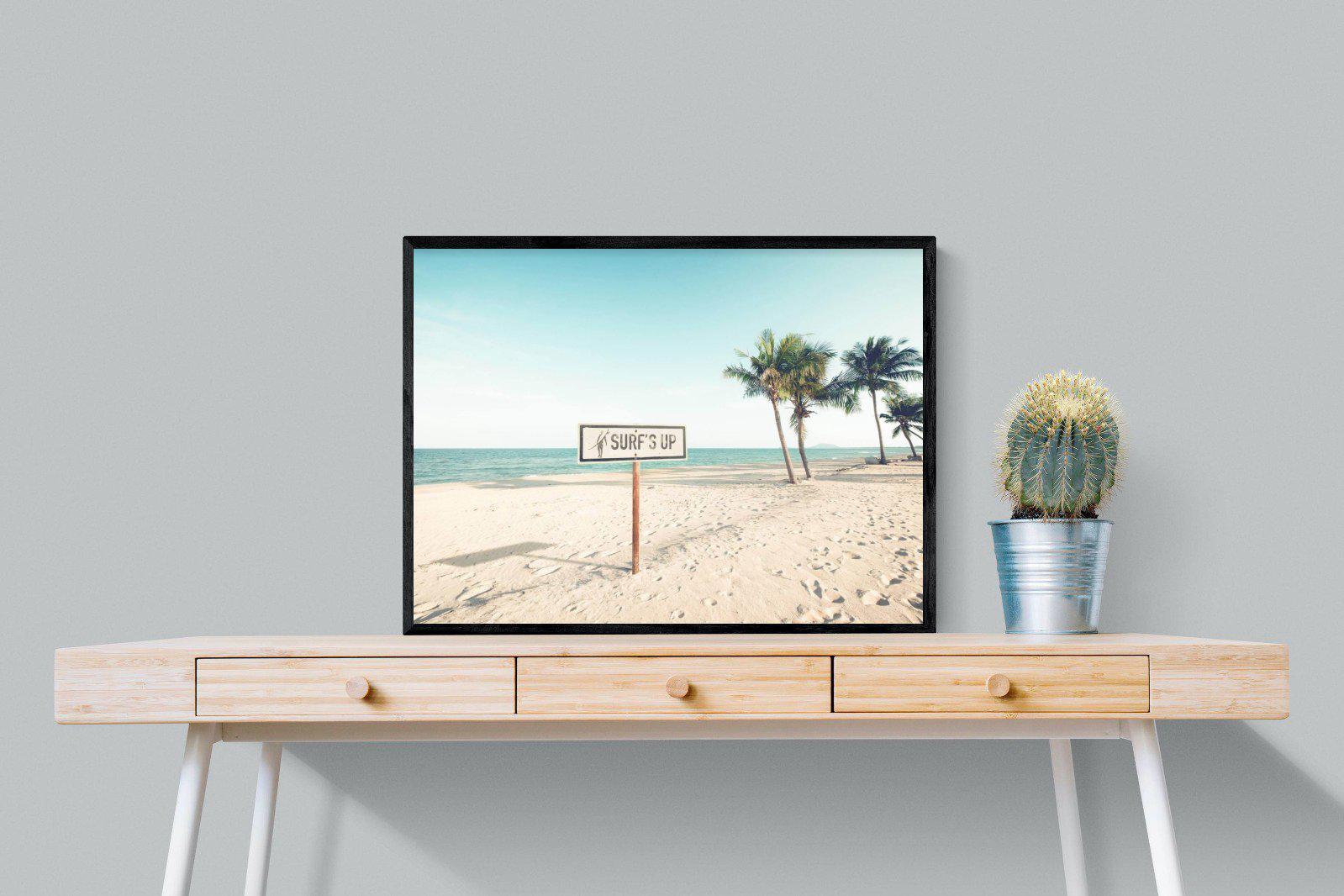 Surf's Up-Wall_Art-80 x 60cm-Mounted Canvas-Black-Pixalot