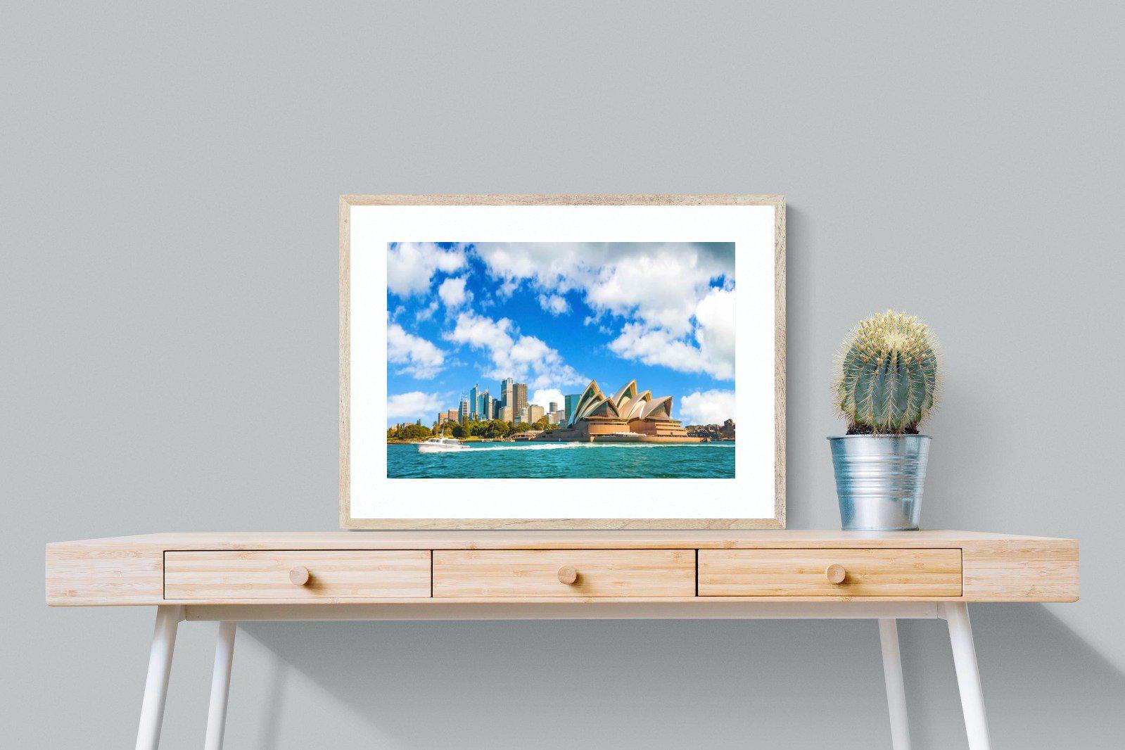 Sydney Opera House-Wall_Art-80 x 60cm-Framed Print-Wood-Pixalot