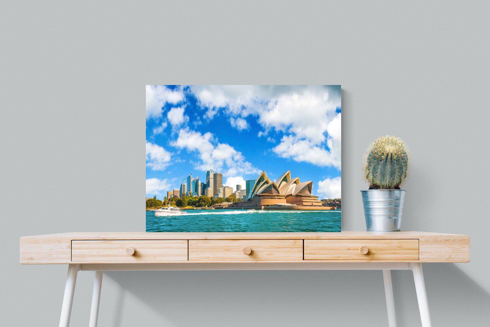 Sydney Opera House-Wall_Art-80 x 60cm-Mounted Canvas-No Frame-Pixalot