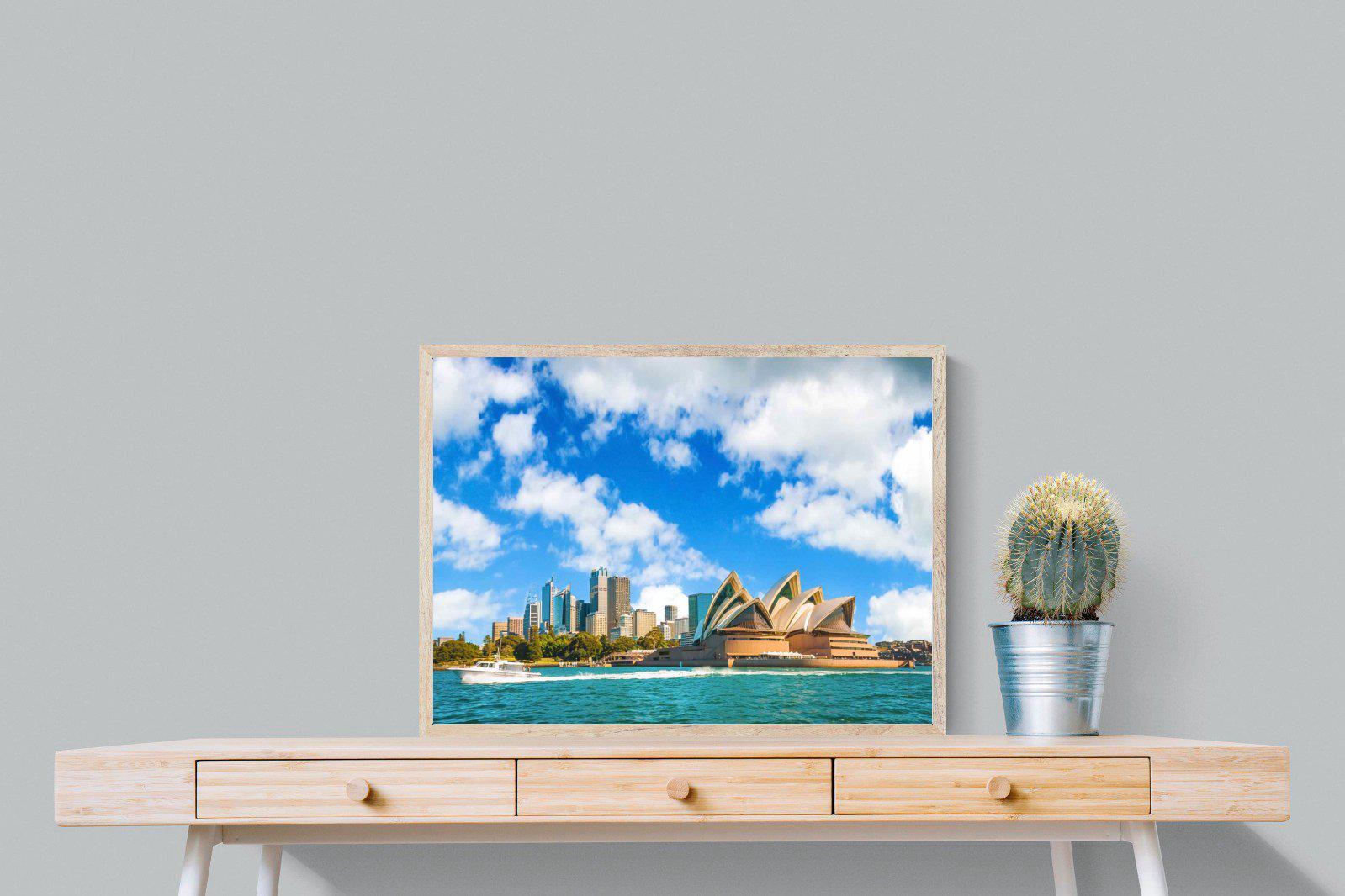 Sydney Opera House-Wall_Art-80 x 60cm-Mounted Canvas-Wood-Pixalot