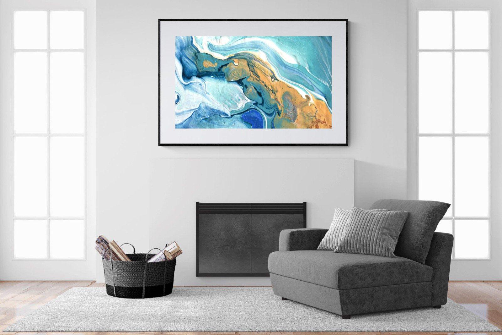 Synthesis-Wall_Art-150 x 100cm-Framed Print-Black-Pixalot