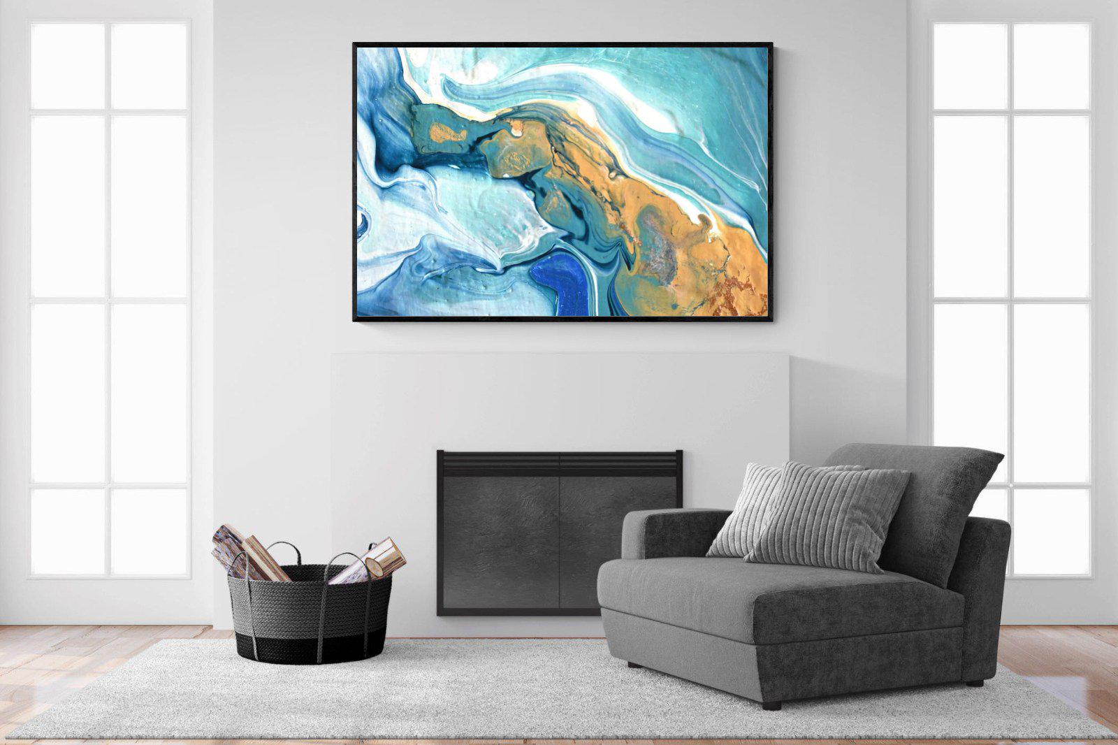 Synthesis-Wall_Art-150 x 100cm-Mounted Canvas-Black-Pixalot