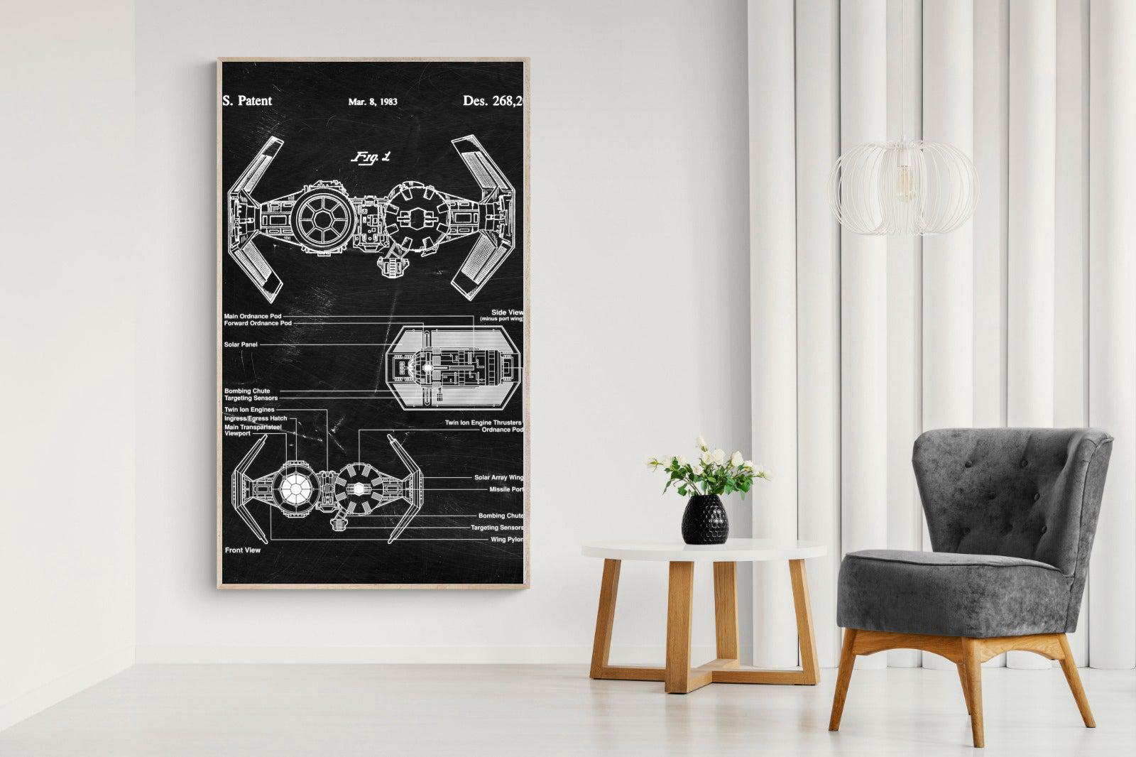 TIE Bomber Blueprint-Wall_Art-Pixalot