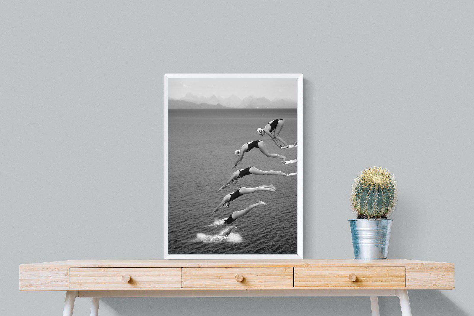 Take a Dive-Wall_Art-60 x 80cm-Mounted Canvas-White-Pixalot