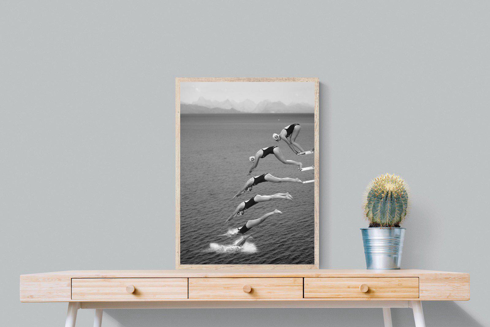 Take a Dive-Wall_Art-60 x 80cm-Mounted Canvas-Wood-Pixalot