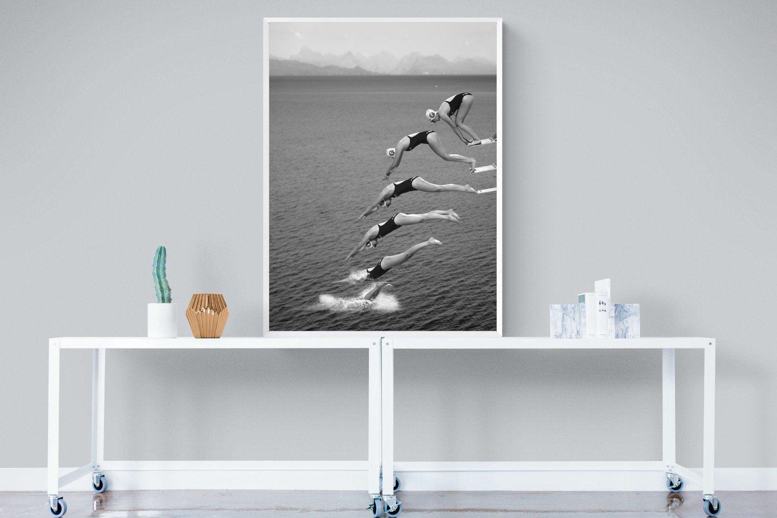 Take a Dive-Wall_Art-90 x 120cm-Mounted Canvas-White-Pixalot