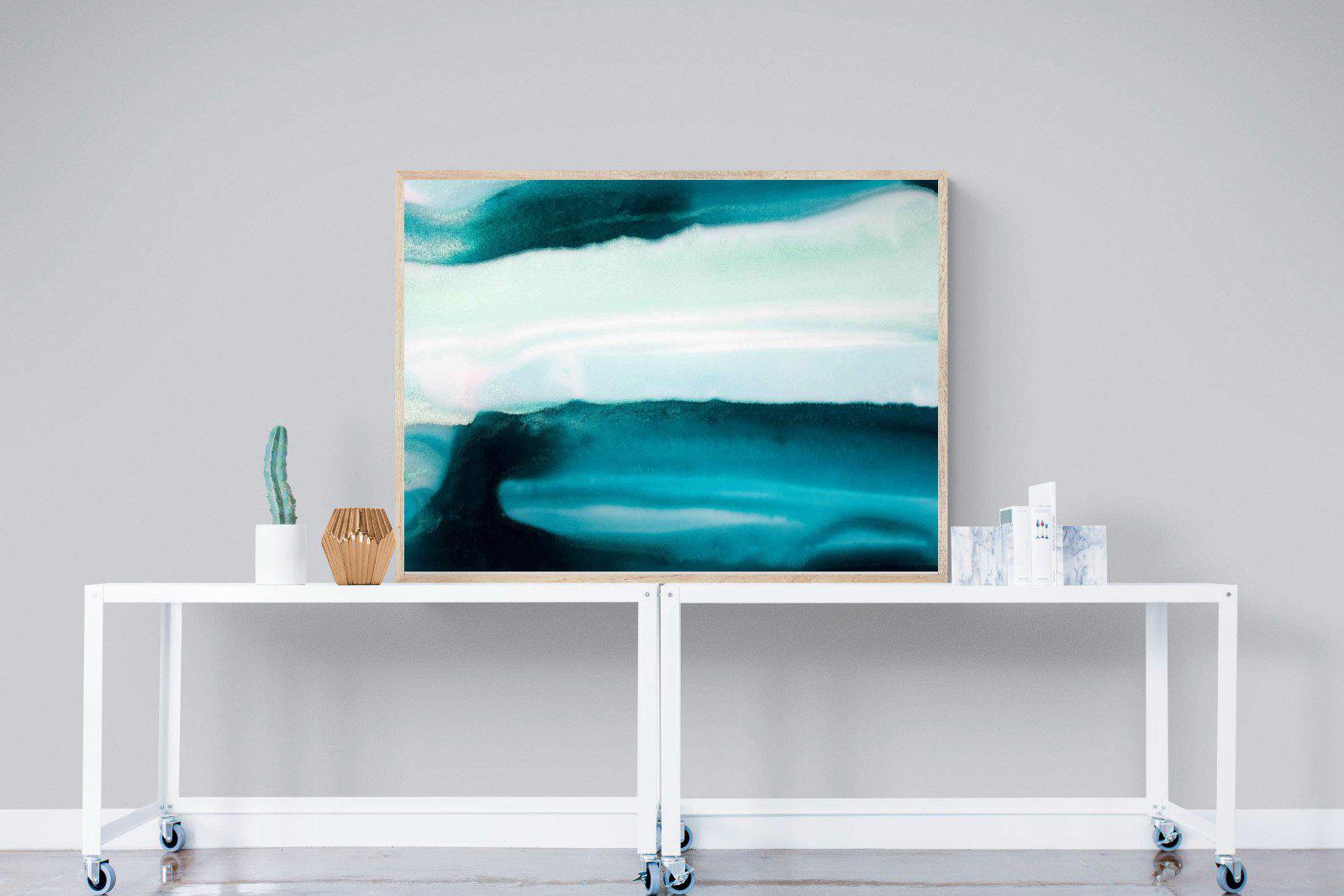 Teal-Wall_Art-120 x 90cm-Mounted Canvas-Wood-Pixalot