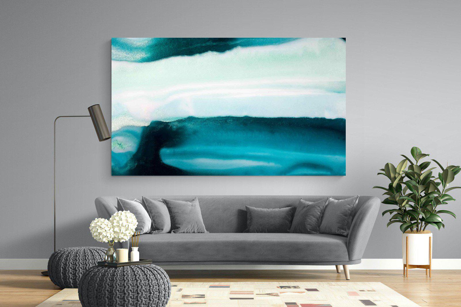 Teal-Wall_Art-220 x 130cm-Mounted Canvas-No Frame-Pixalot