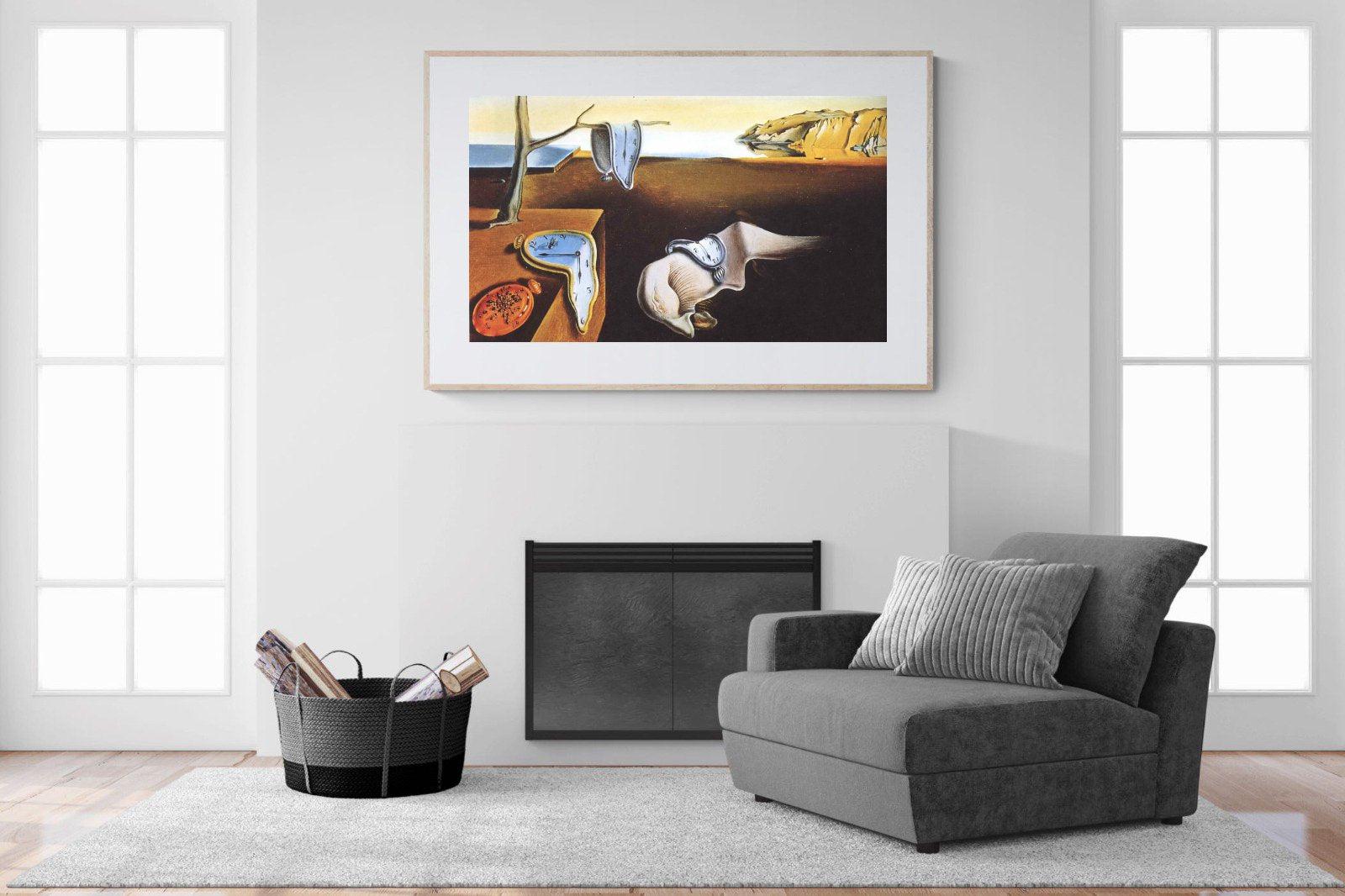 The Persistence of Memory-Wall_Art-150 x 100cm-Framed Print-Wood-Pixalot