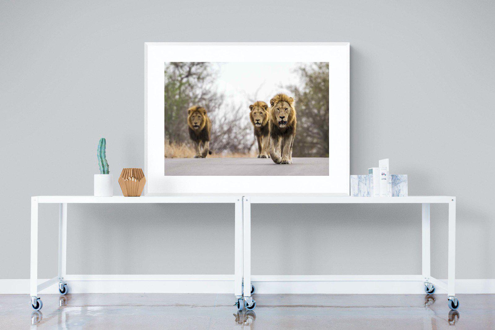 Three Brothers-Wall_Art-120 x 90cm-Framed Print-White-Pixalot