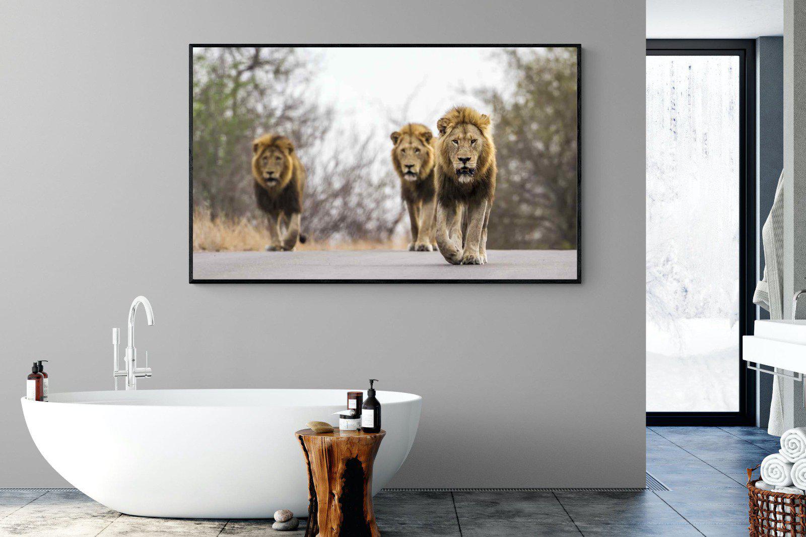 Three Brothers-Wall_Art-180 x 110cm-Mounted Canvas-Black-Pixalot