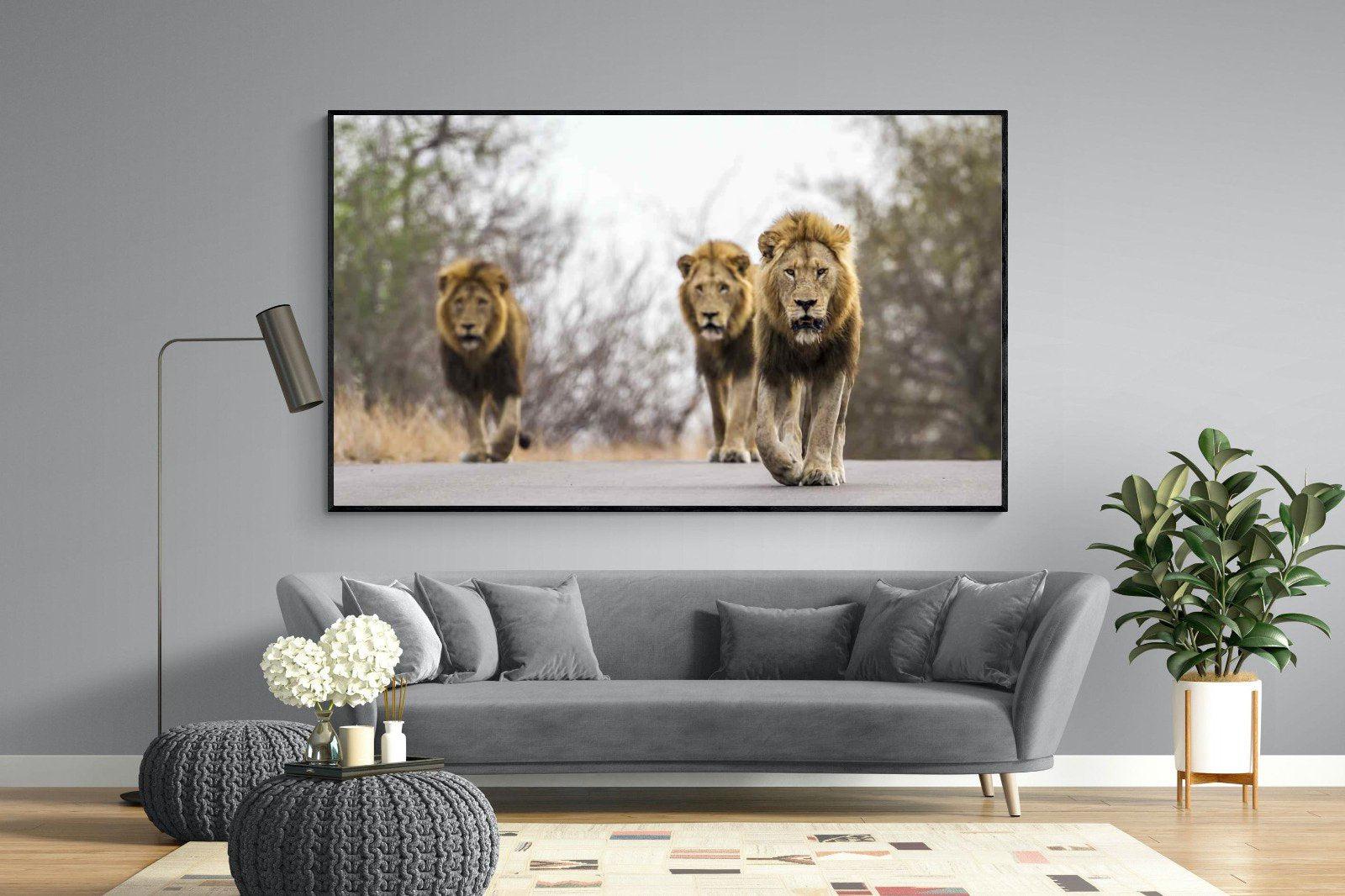 Three Brothers-Wall_Art-220 x 130cm-Mounted Canvas-Black-Pixalot