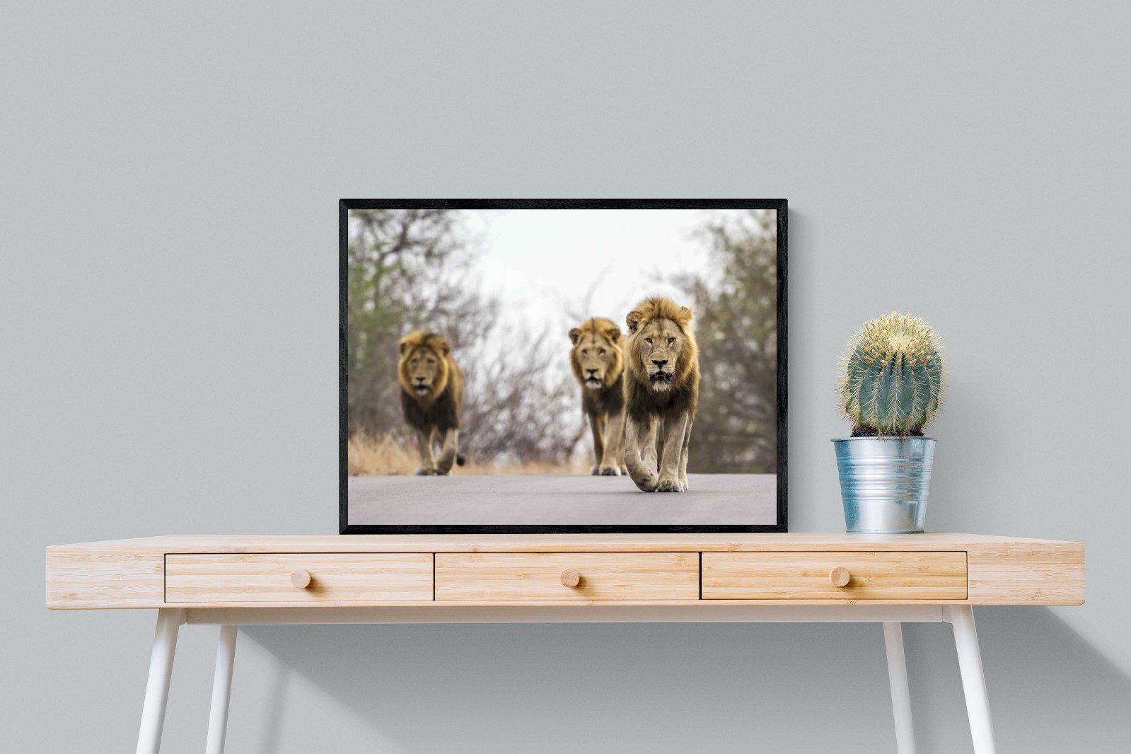 Three Brothers-Wall_Art-80 x 60cm-Mounted Canvas-Black-Pixalot