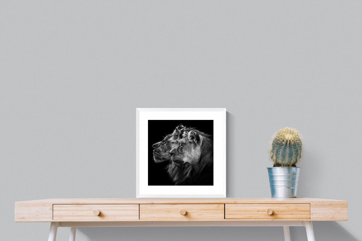 Together-Wall_Art-50 x 50cm-Framed Print-White-Pixalot