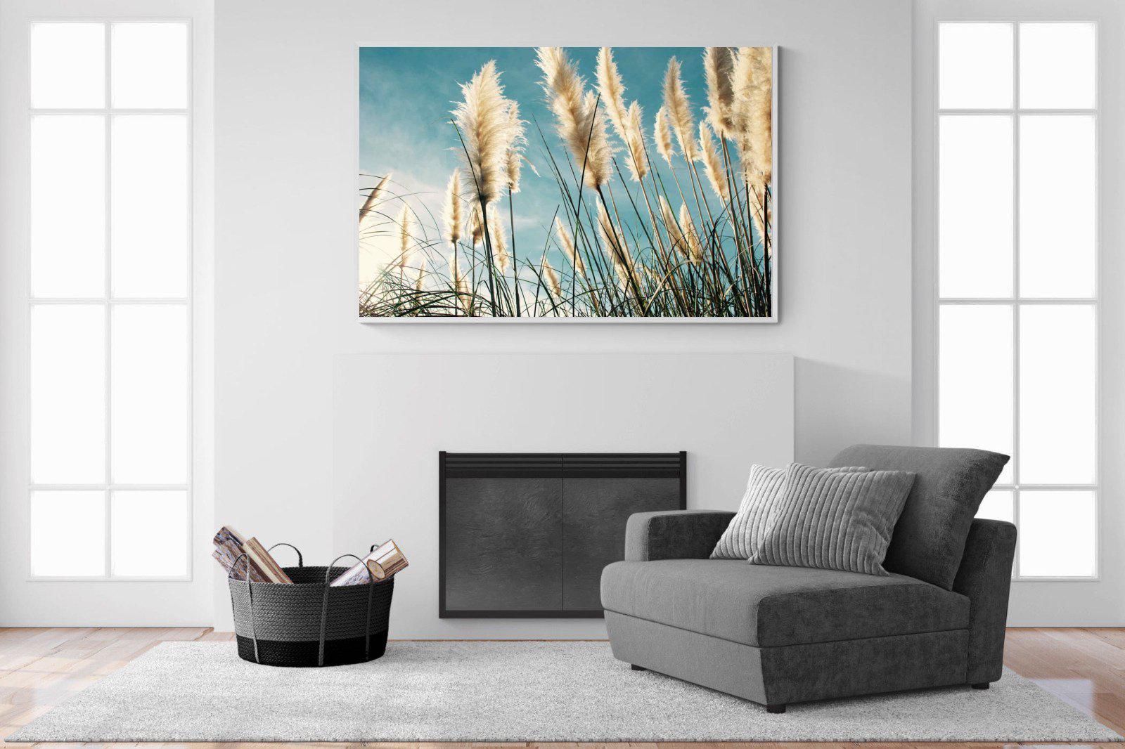 Toitoi-Wall_Art-150 x 100cm-Mounted Canvas-White-Pixalot