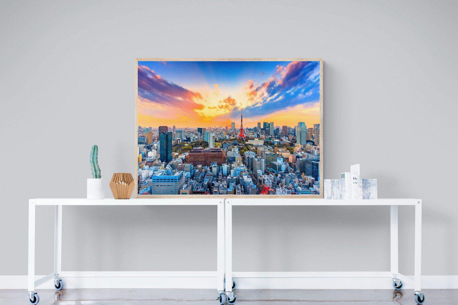 Tokyo-Wall_Art-120 x 90cm-Mounted Canvas-Wood-Pixalot