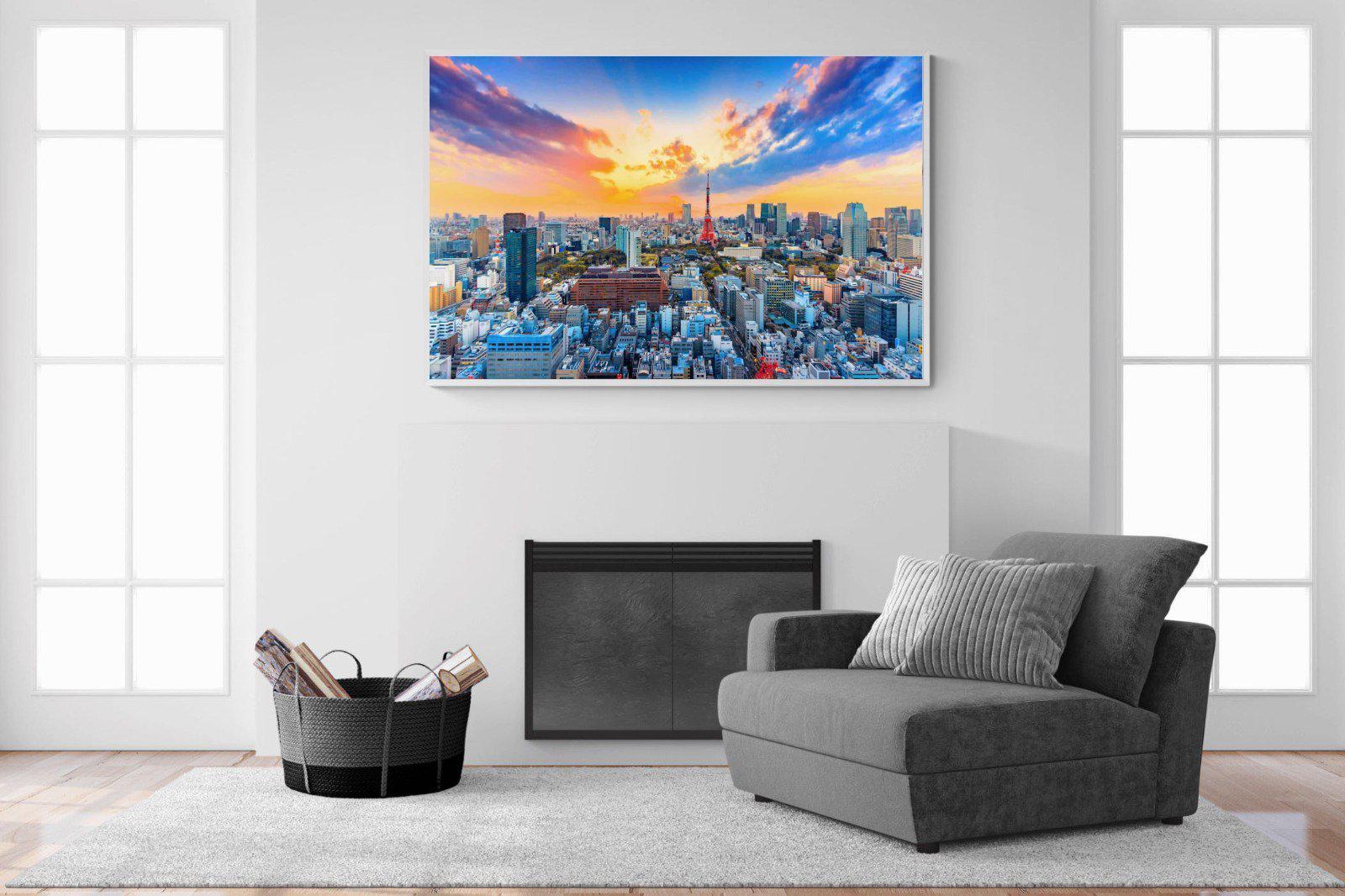 Tokyo-Wall_Art-150 x 100cm-Mounted Canvas-White-Pixalot