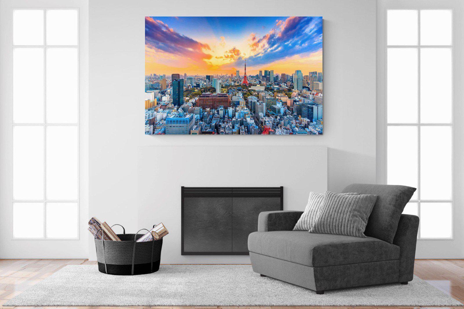 Tokyo-Wall_Art-150 x 100cm-Mounted Canvas-No Frame-Pixalot