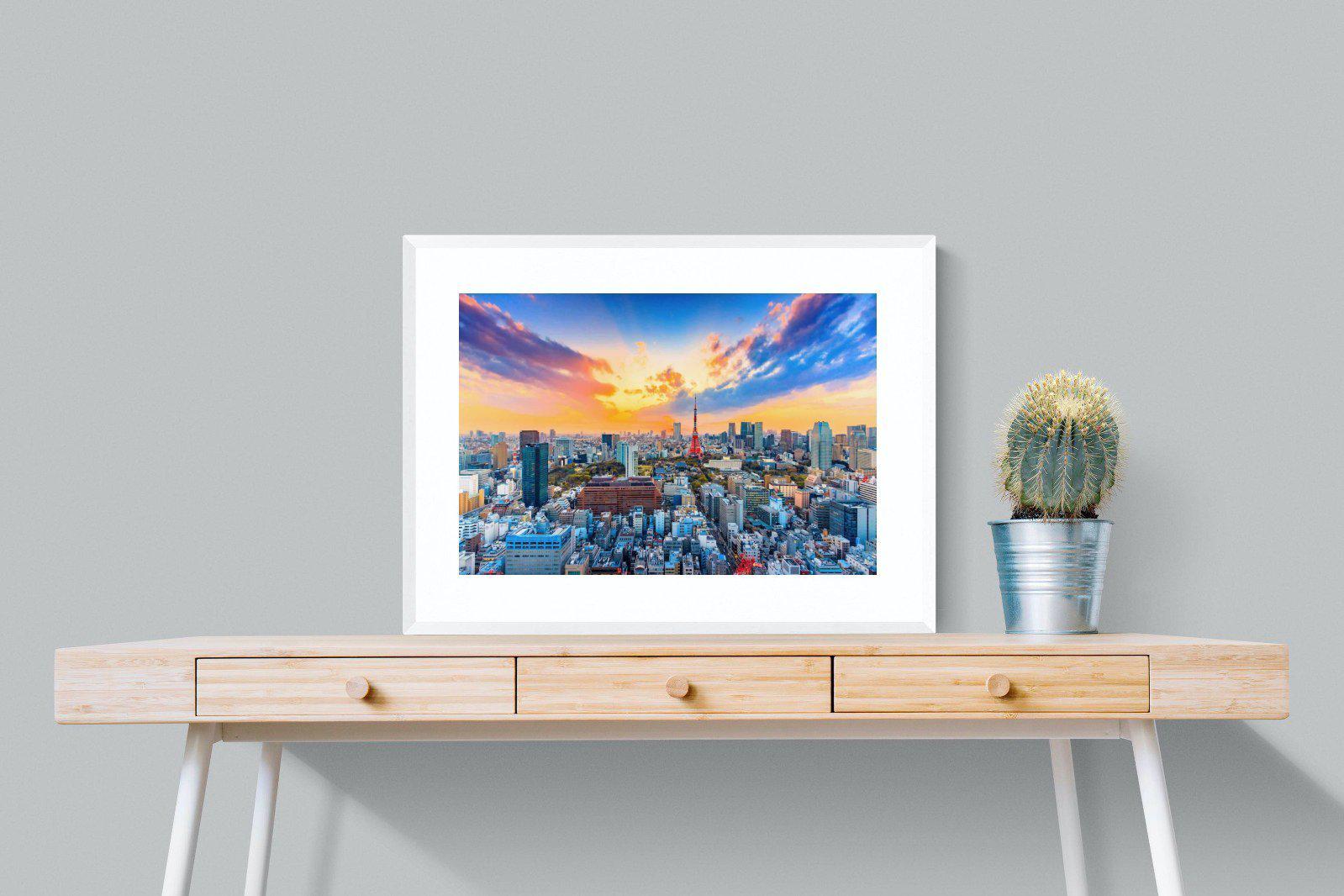 Tokyo-Wall_Art-80 x 60cm-Framed Print-White-Pixalot