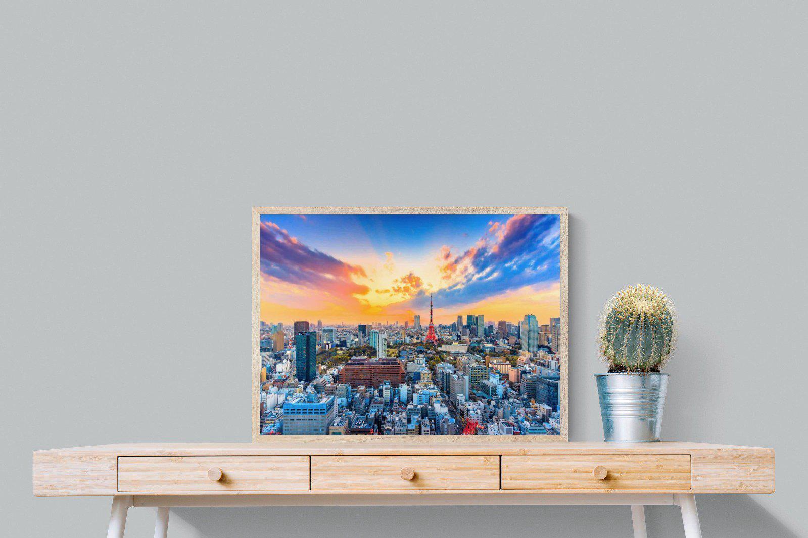 Tokyo-Wall_Art-80 x 60cm-Mounted Canvas-Wood-Pixalot