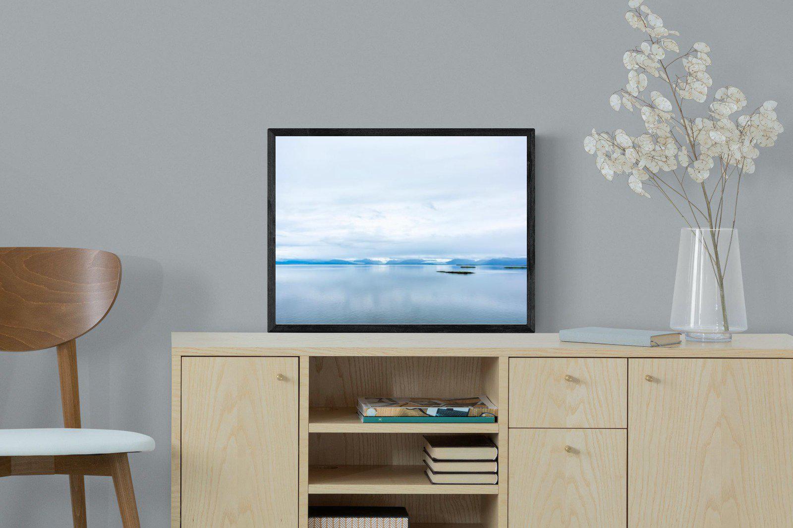 Tranquil Arctic-Wall_Art-60 x 45cm-Mounted Canvas-Black-Pixalot