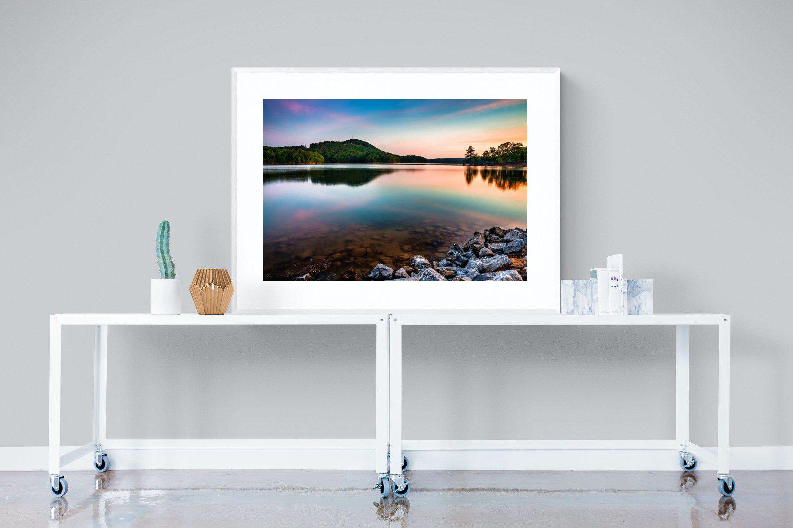 Tranquil-Wall_Art-120 x 90cm-Framed Print-White-Pixalot