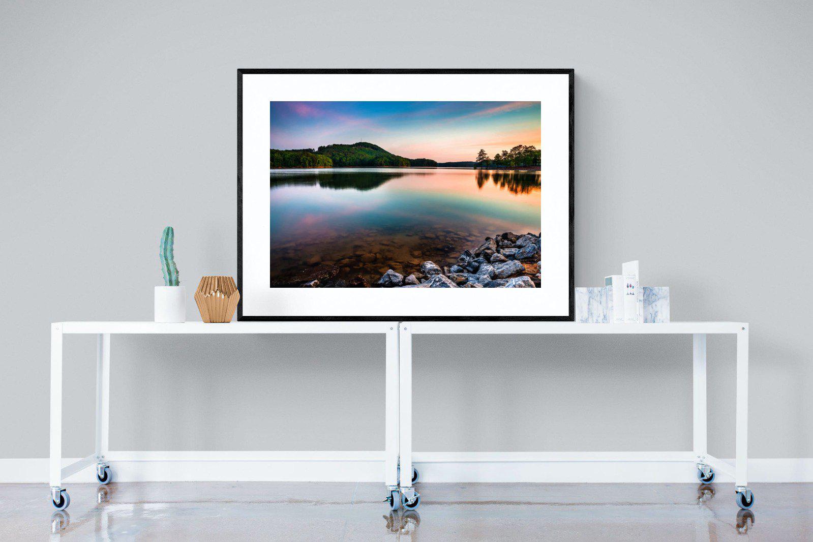 Tranquil-Wall_Art-120 x 90cm-Framed Print-Black-Pixalot