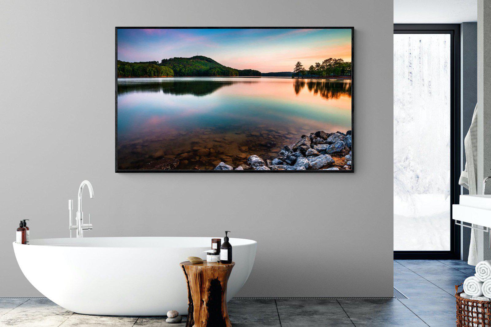 Tranquil-Wall_Art-180 x 110cm-Mounted Canvas-Black-Pixalot