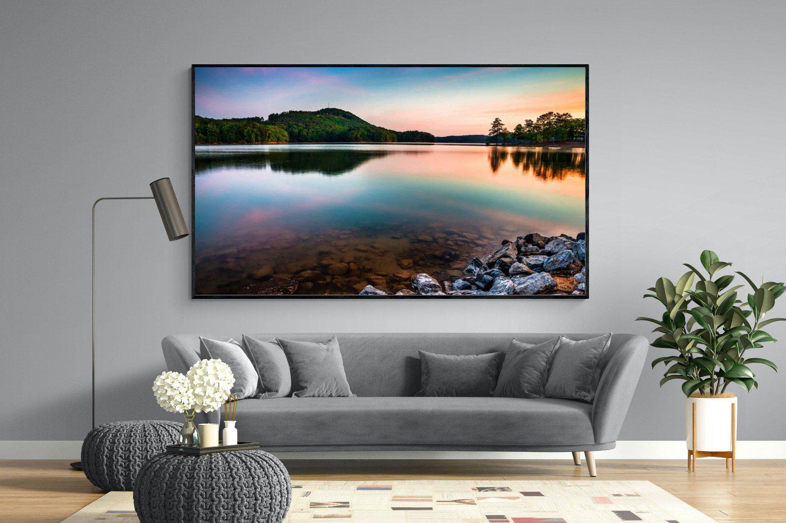 Tranquil-Wall_Art-220 x 130cm-Mounted Canvas-Black-Pixalot