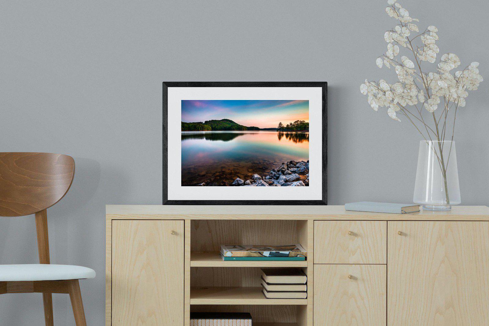 Tranquil-Wall_Art-60 x 45cm-Framed Print-Black-Pixalot