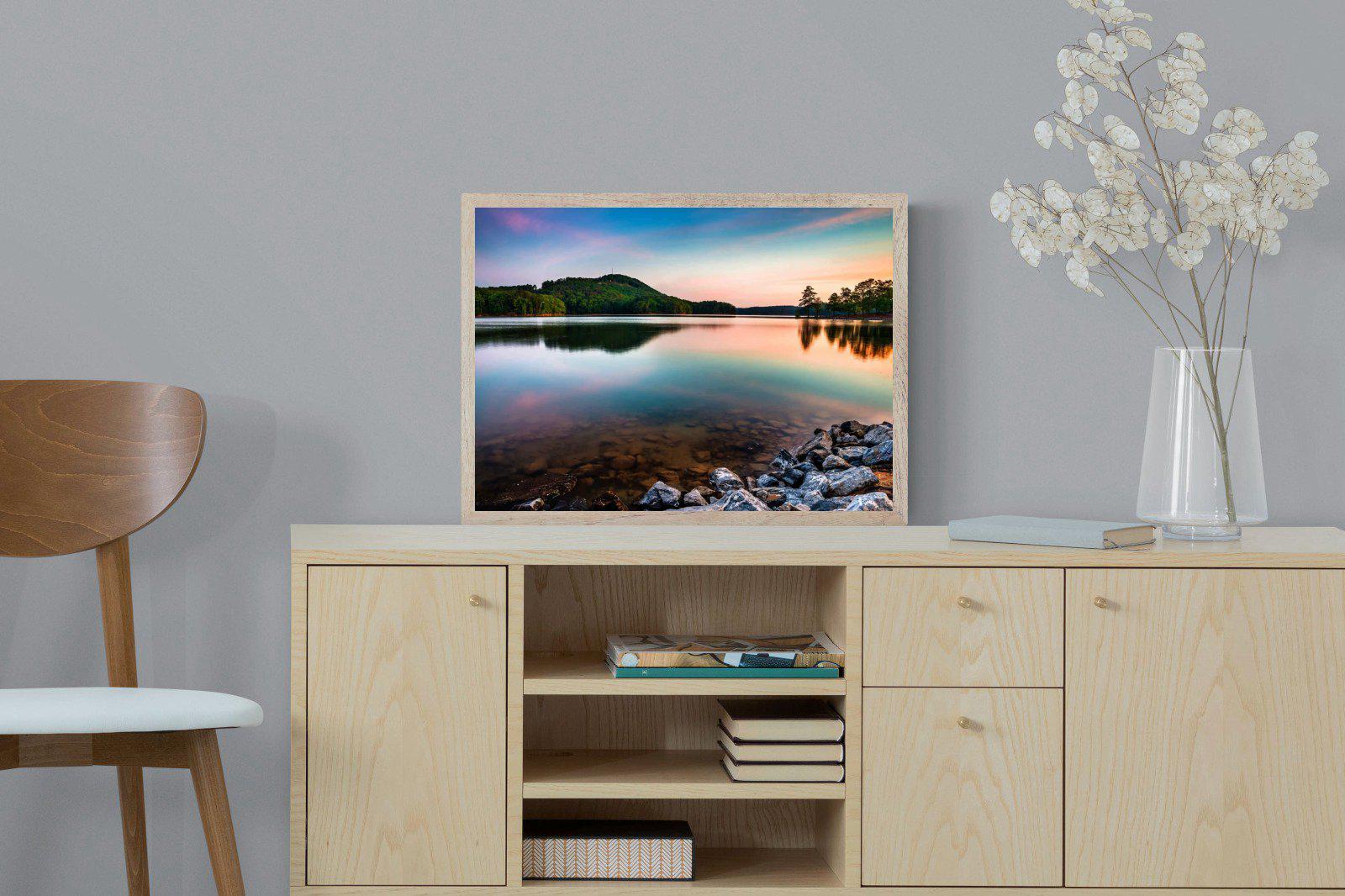 Tranquil-Wall_Art-60 x 45cm-Mounted Canvas-Wood-Pixalot