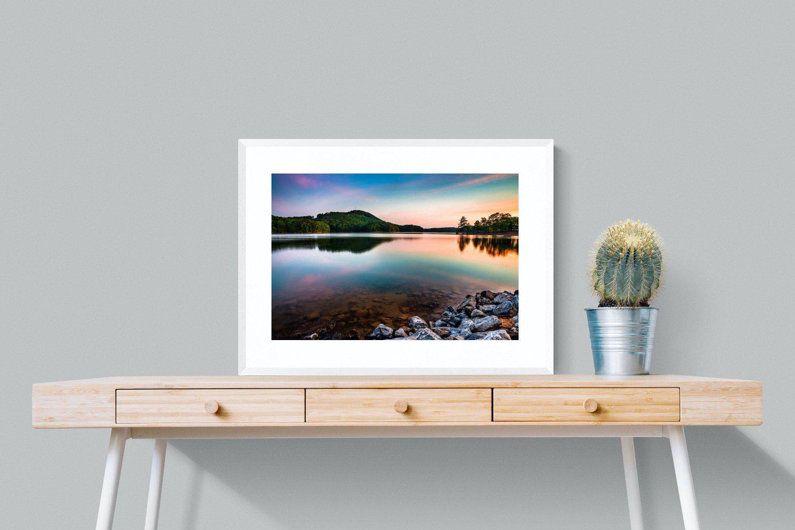 Tranquil-Wall_Art-80 x 60cm-Framed Print-White-Pixalot