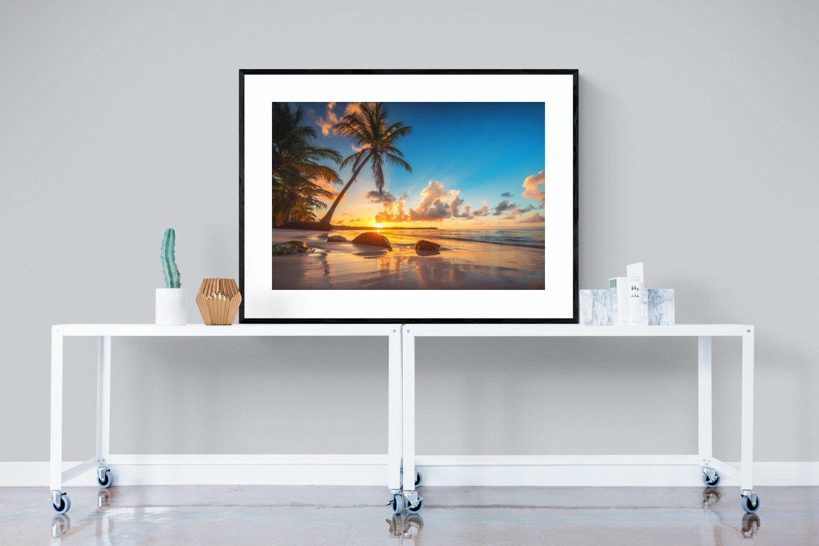 Tropicana-Wall_Art-120 x 90cm-Framed Print-Black-Pixalot