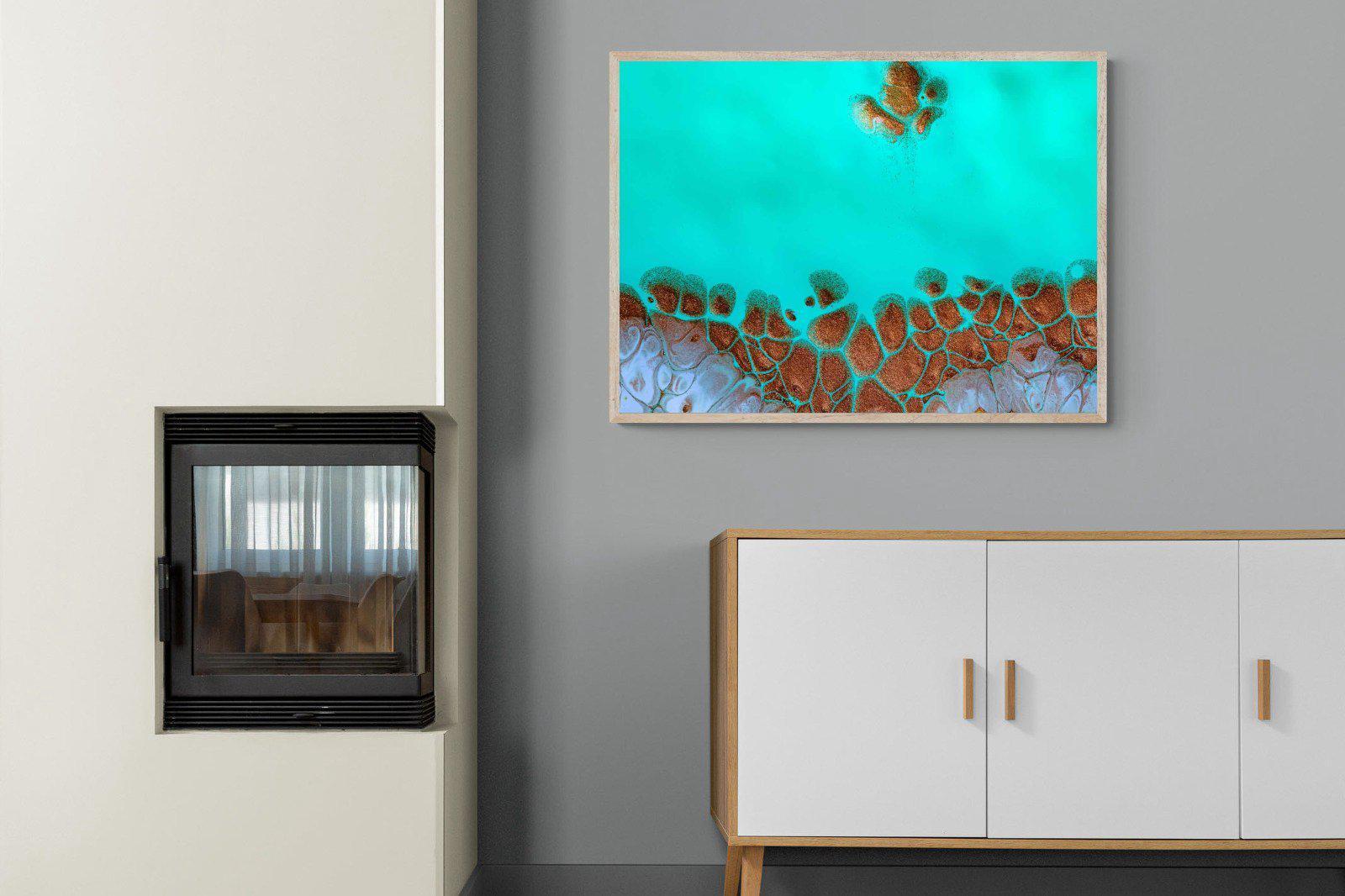 Turquoise-Wall_Art-100 x 75cm-Mounted Canvas-Wood-Pixalot