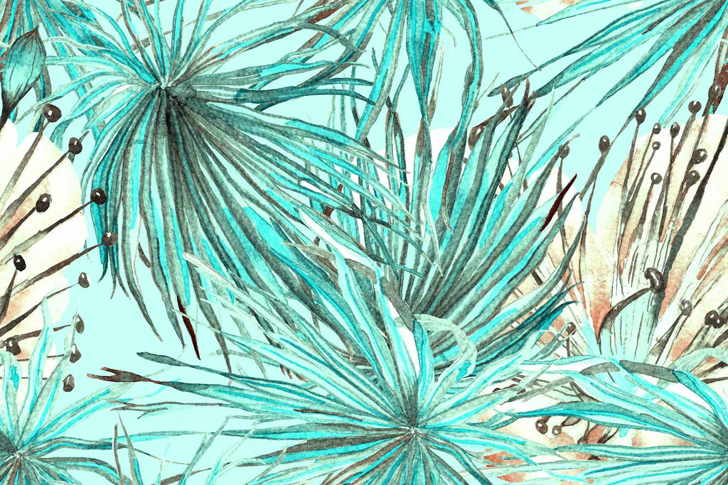 Turquoise Watercolour-Wall_Art-Pixalot