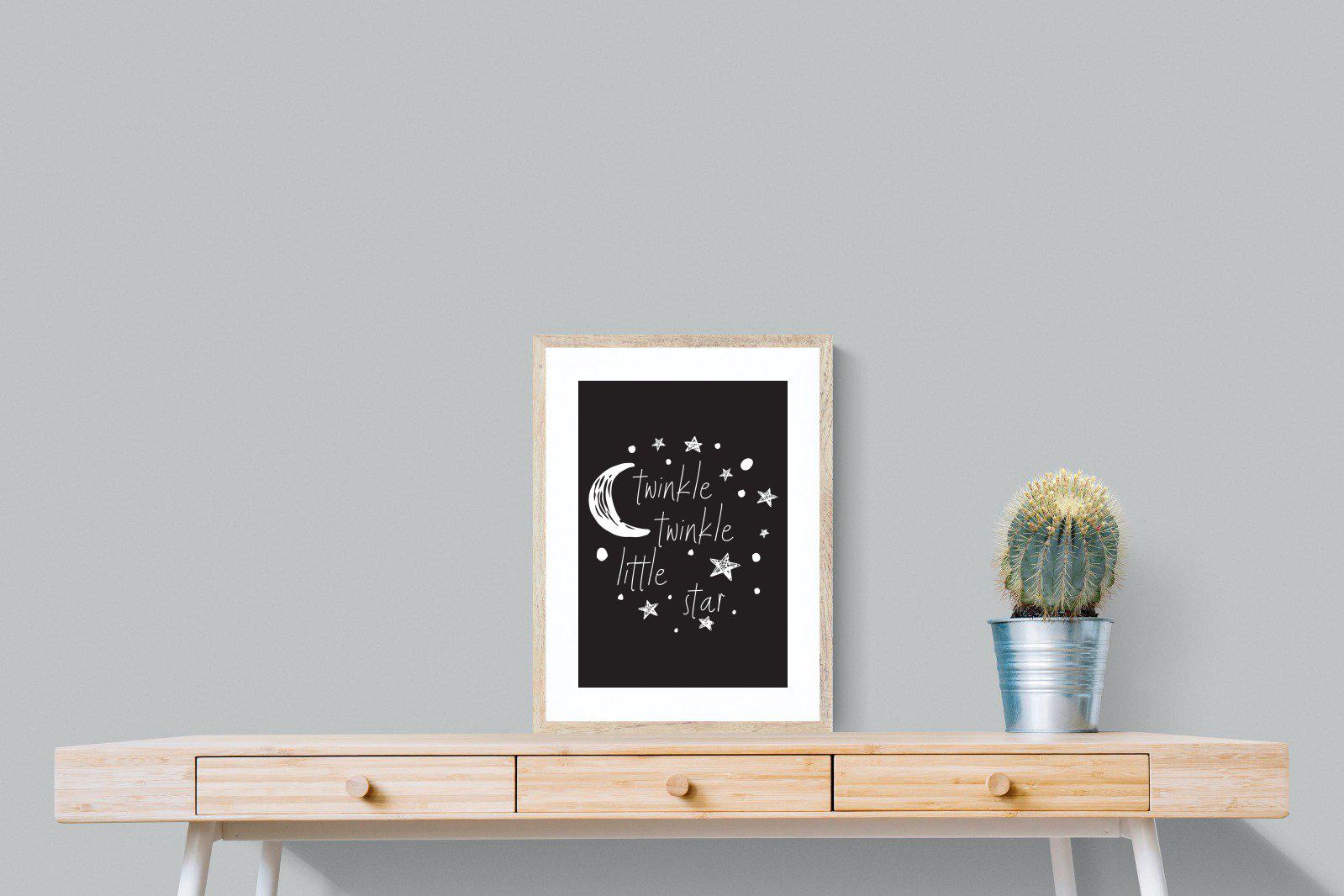 Twinkle Twinkle-Wall_Art-45 x 60cm-Framed Print-Wood-Pixalot