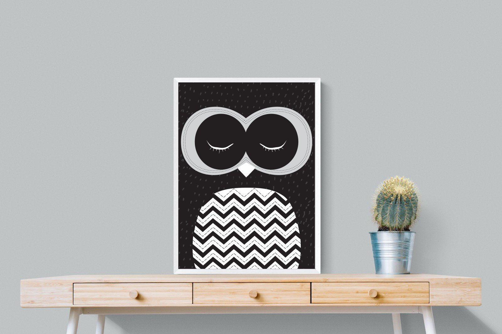 Twit-Twoo-Wall_Art-60 x 80cm-Mounted Canvas-White-Pixalot