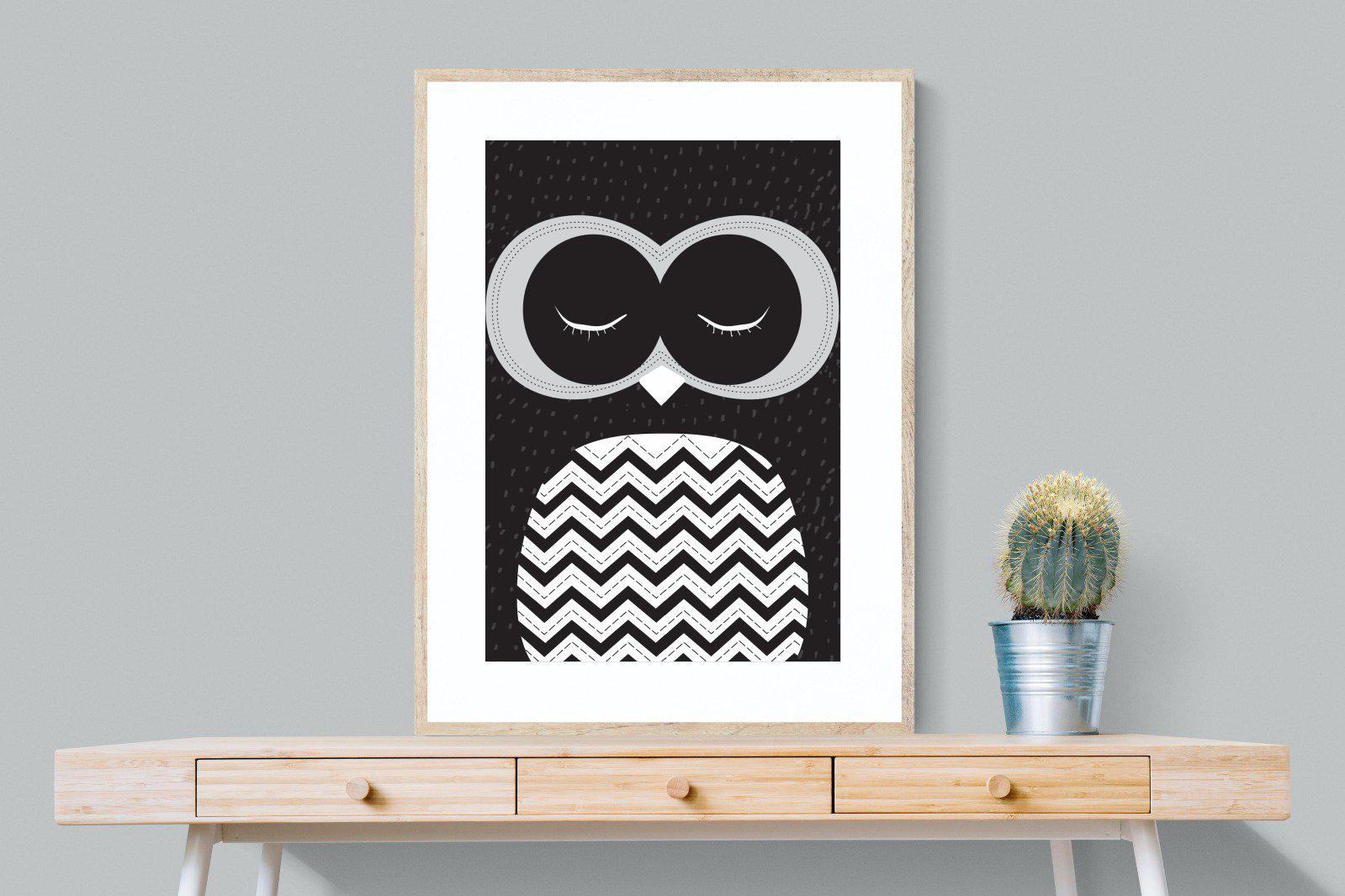 Twit-Twoo-Wall_Art-75 x 100cm-Framed Print-Wood-Pixalot