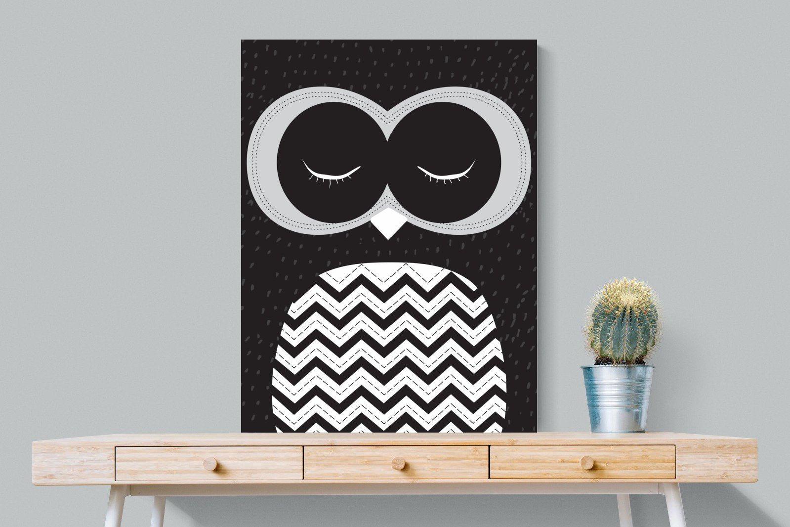 Twit-Twoo-Wall_Art-75 x 100cm-Mounted Canvas-No Frame-Pixalot