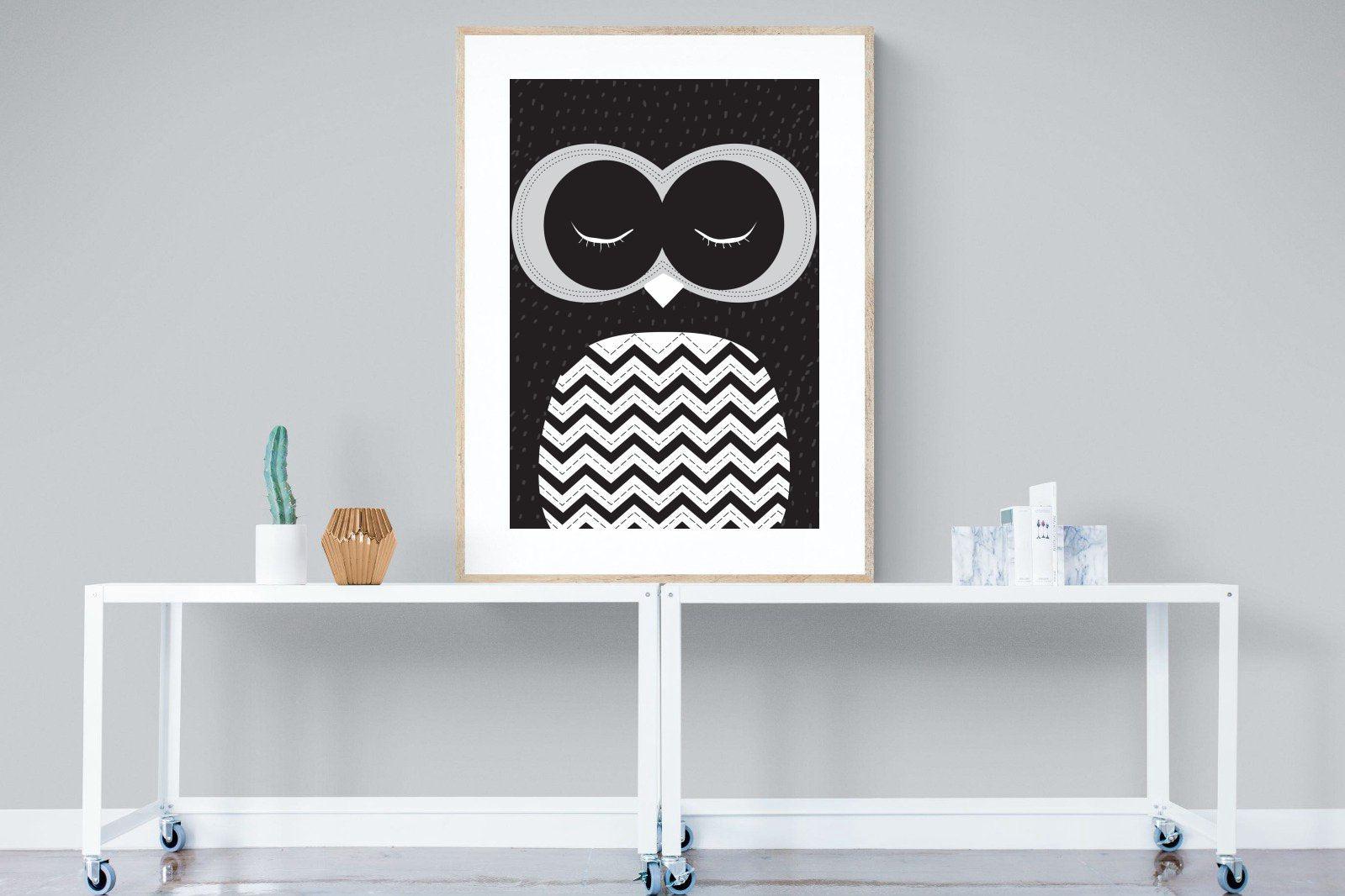 Twit-Twoo-Wall_Art-90 x 120cm-Framed Print-Wood-Pixalot