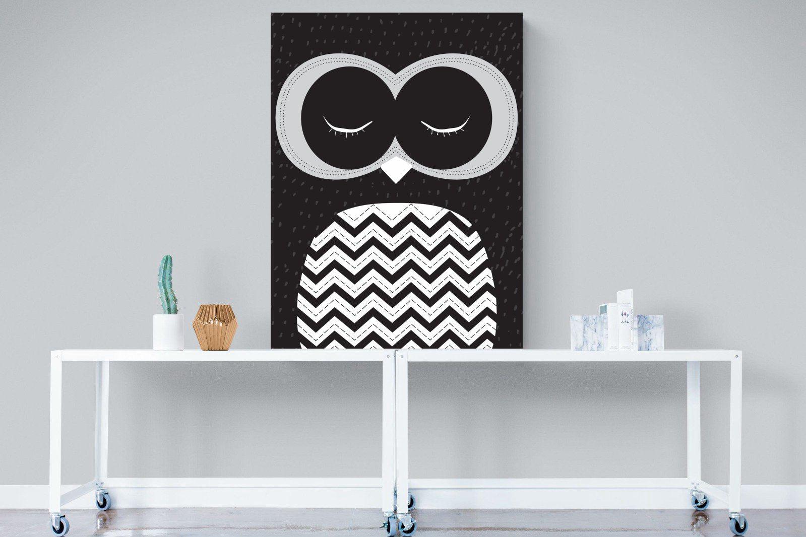 Twit-Twoo-Wall_Art-90 x 120cm-Mounted Canvas-No Frame-Pixalot