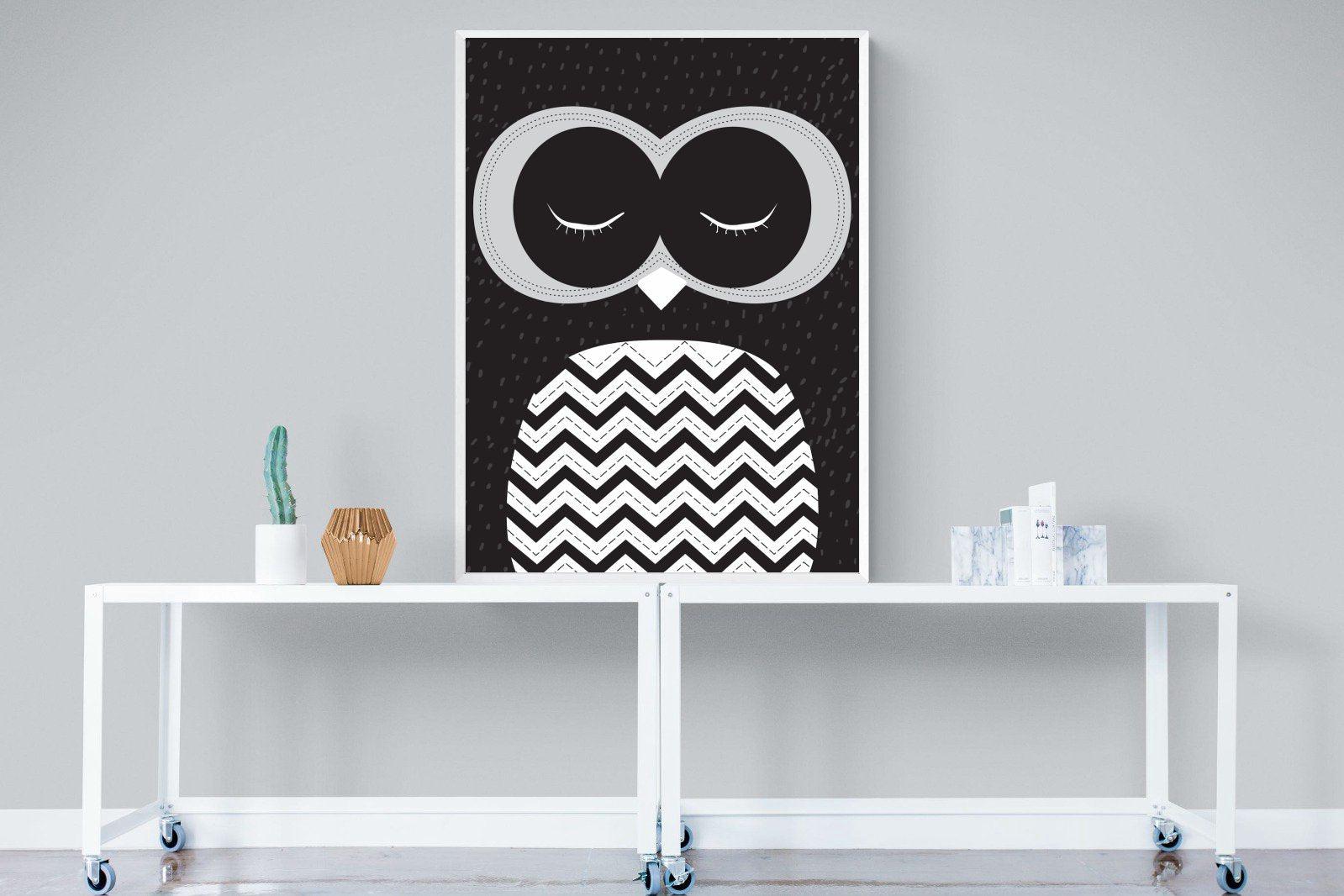 Twit-Twoo-Wall_Art-90 x 120cm-Mounted Canvas-White-Pixalot