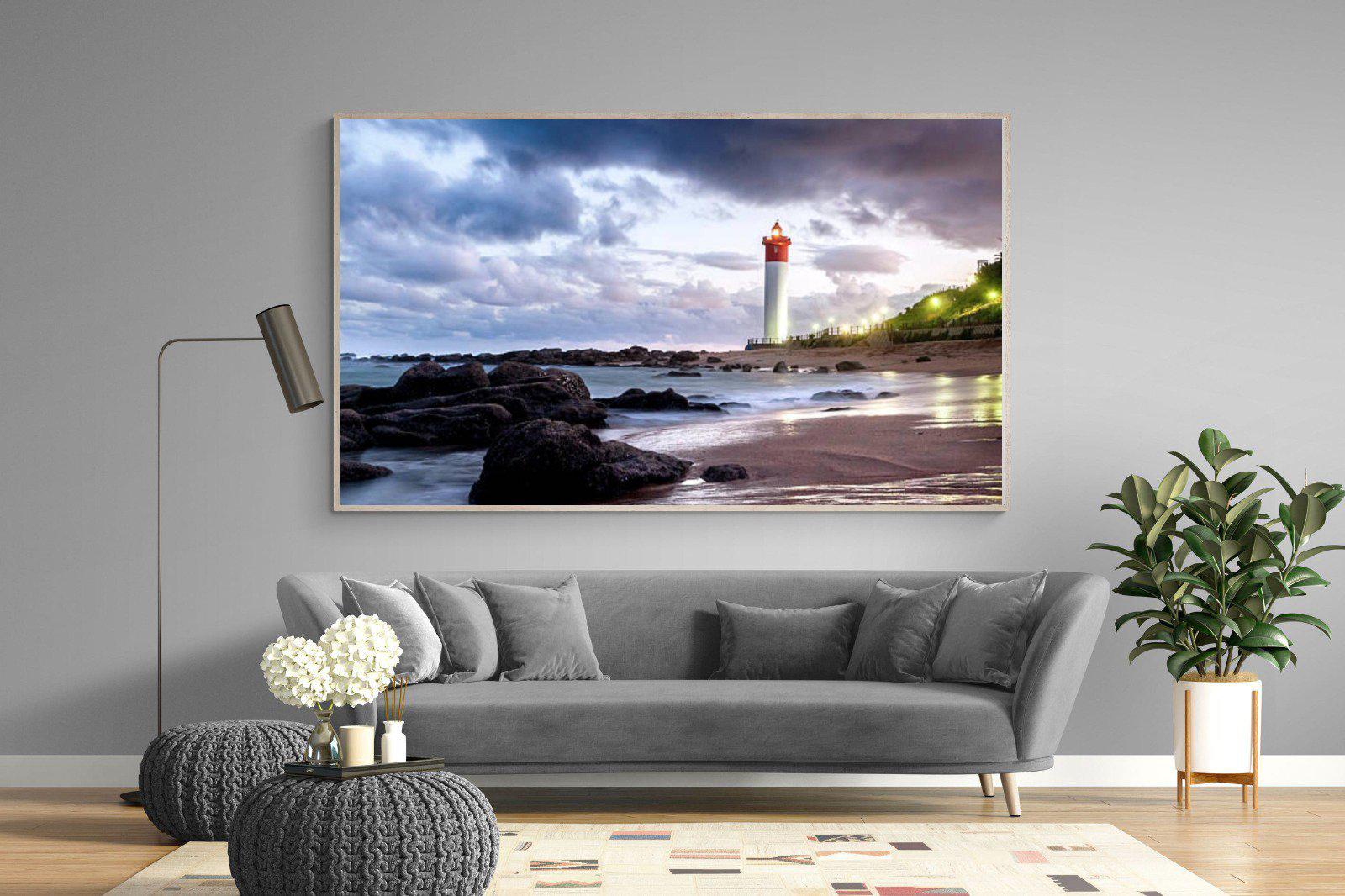 Umhlanga Lighthouse-Wall_Art-220 x 130cm-Mounted Canvas-Wood-Pixalot