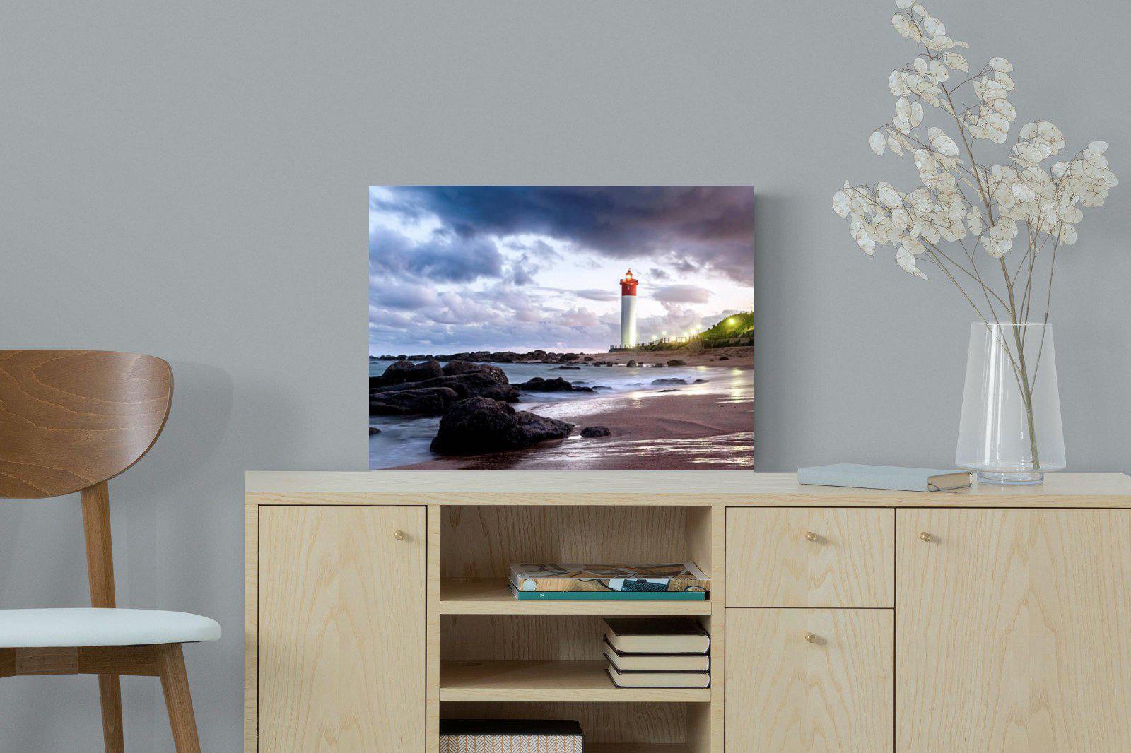 Umhlanga Lighthouse-Wall_Art-60 x 45cm-Mounted Canvas-No Frame-Pixalot